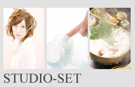 �X�^�W�I�B�e�E�Z�b�g��g��ŎB�e���܂��B